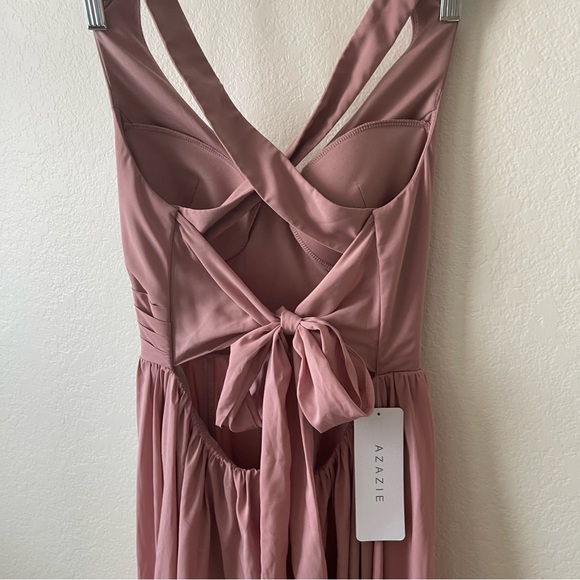 Azazie Kecia Bridesmaid dress dusty rose - Picture 7 of 8